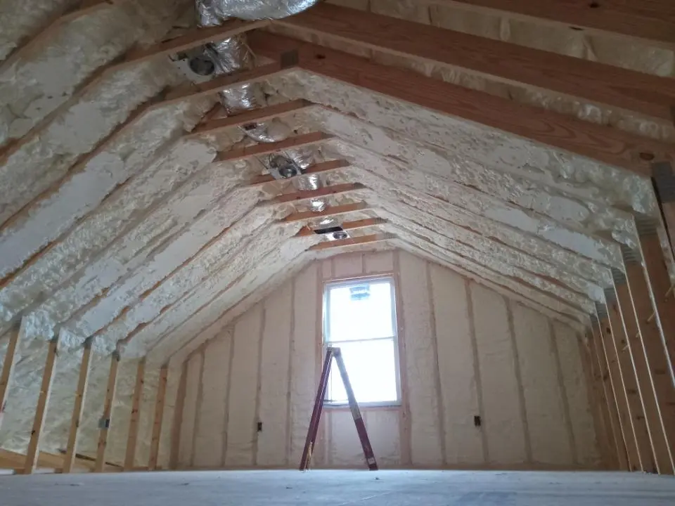Spray foam roofing application for Crawl Space Insulation project in Shaler